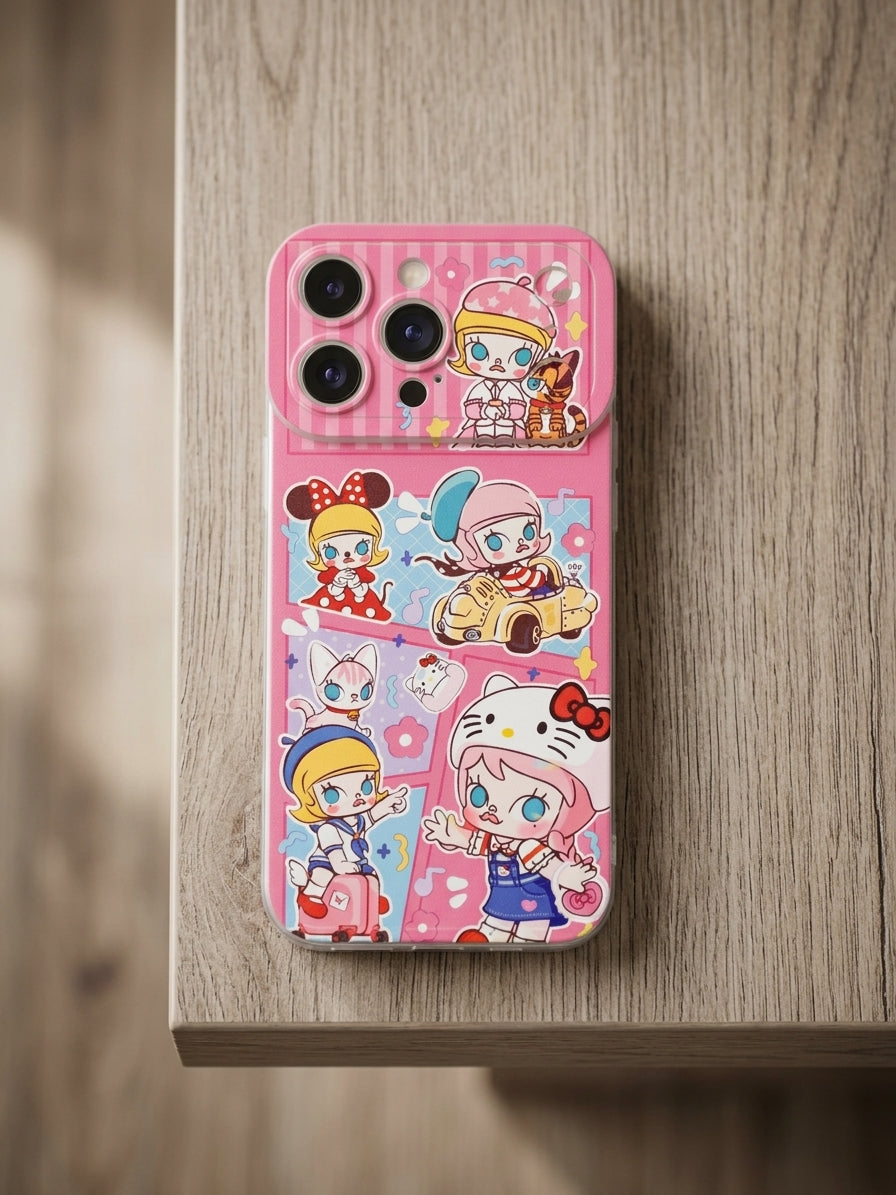 Coque iPhone Kawaii "Pop World