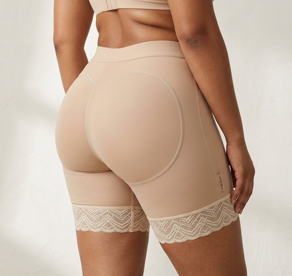 Gaine Culotte Rembourrée Invisible avec Dentelle - Collection Silhouette Chic