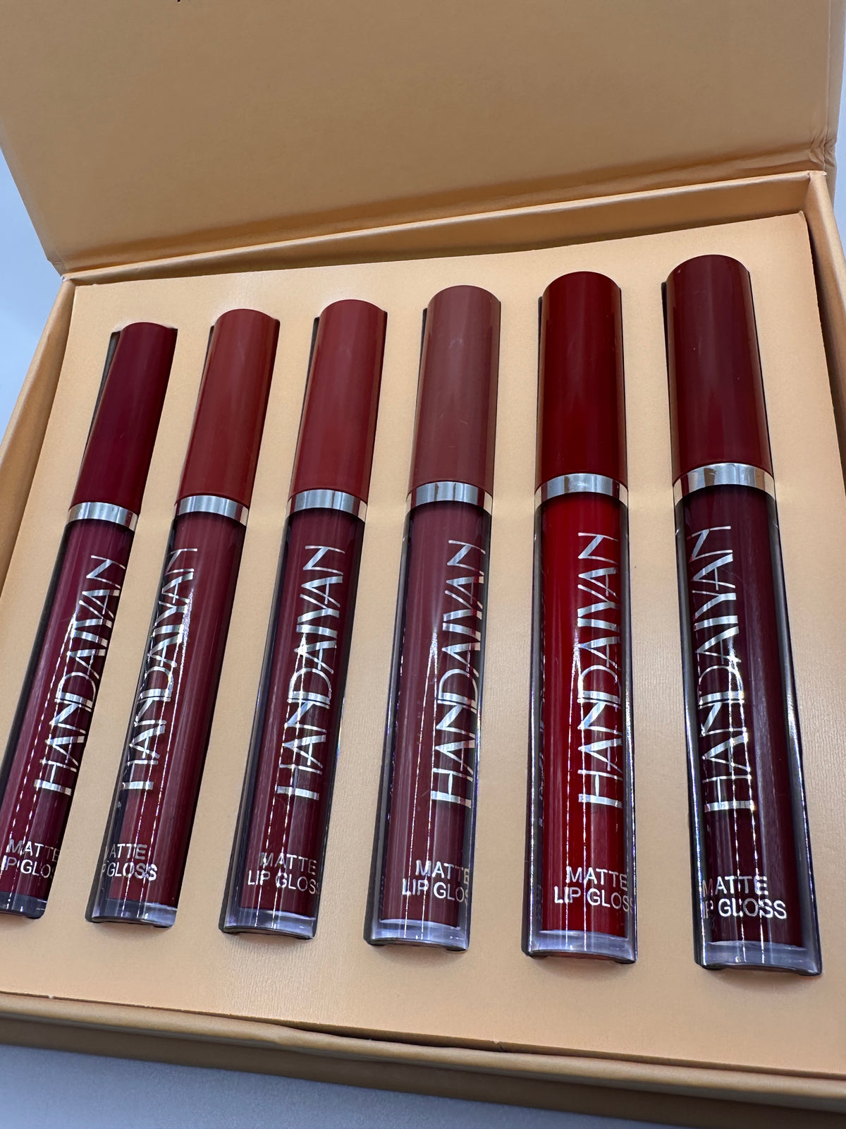 Coffret de 6 Rouges à Lèvres Liquides Mats HANDAIYAN - Longue Tenue et Haute Pigmentation
